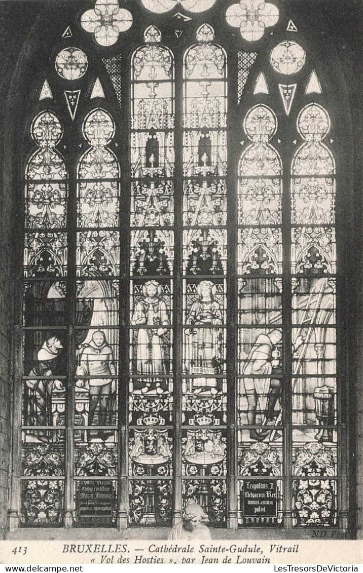 BELGIQUE - Bruxelles - Cathédrale Ste Gudule - Vol Des Hosties Par Jean De Louvain - Carte Postale Ancienne - Altri & Non Classificati