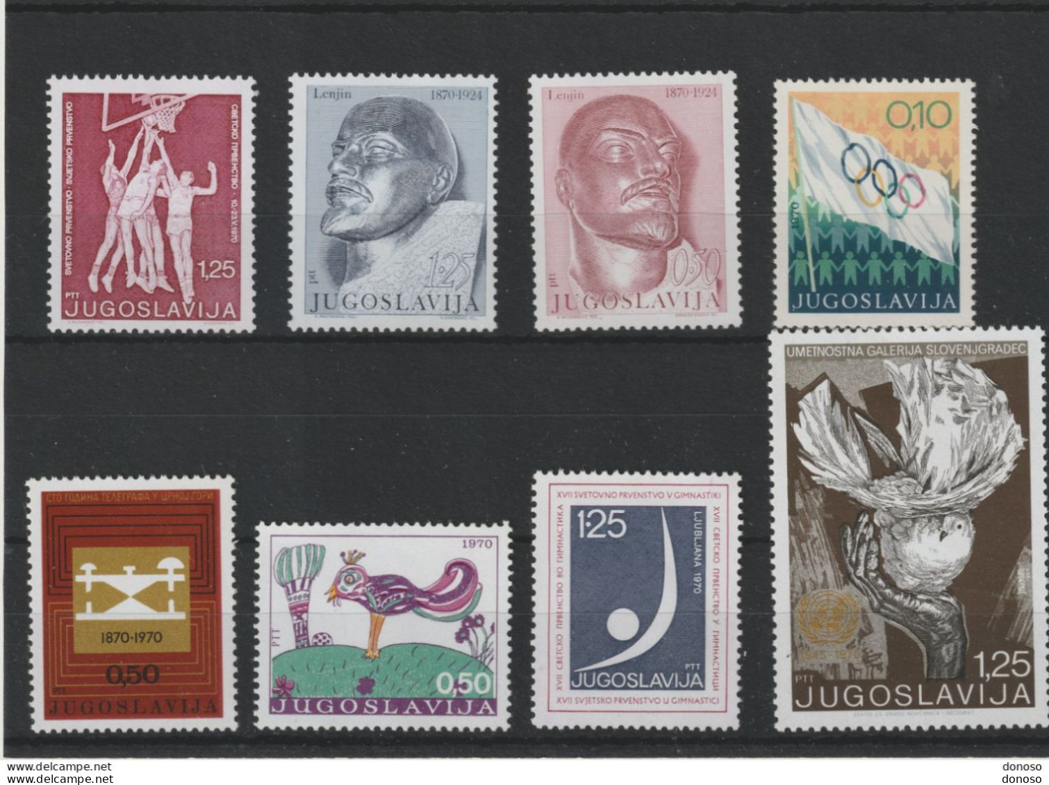 YOUGOSLAVIE 1970 Yvert 1271-1273 + 1280-1284 NEUF** MNH Cote 2,70 Euros - Unused Stamps