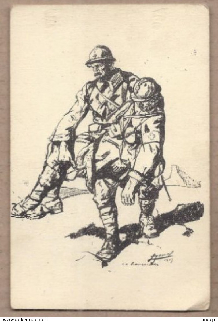 LOT 5 CPA MILITARIA - TB DESSIN ILLUSTRATION GUERRE 14 18 Divers Attitudes - Edition D'Art Guerrier A. LE PRINCE - Regimente