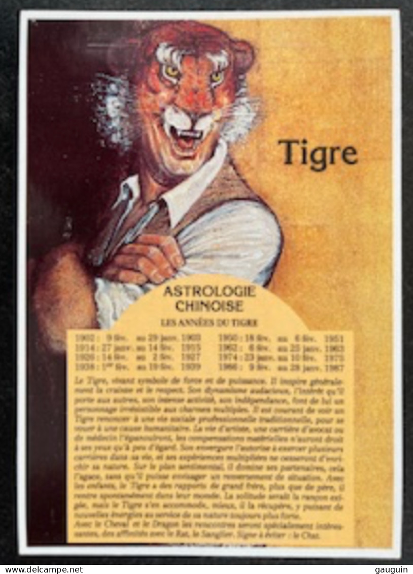 CPM - ASTROLOGIE CHINOISE - Signe TIGRE - Illustration R.Botti - Editions Gendre - Astrologia