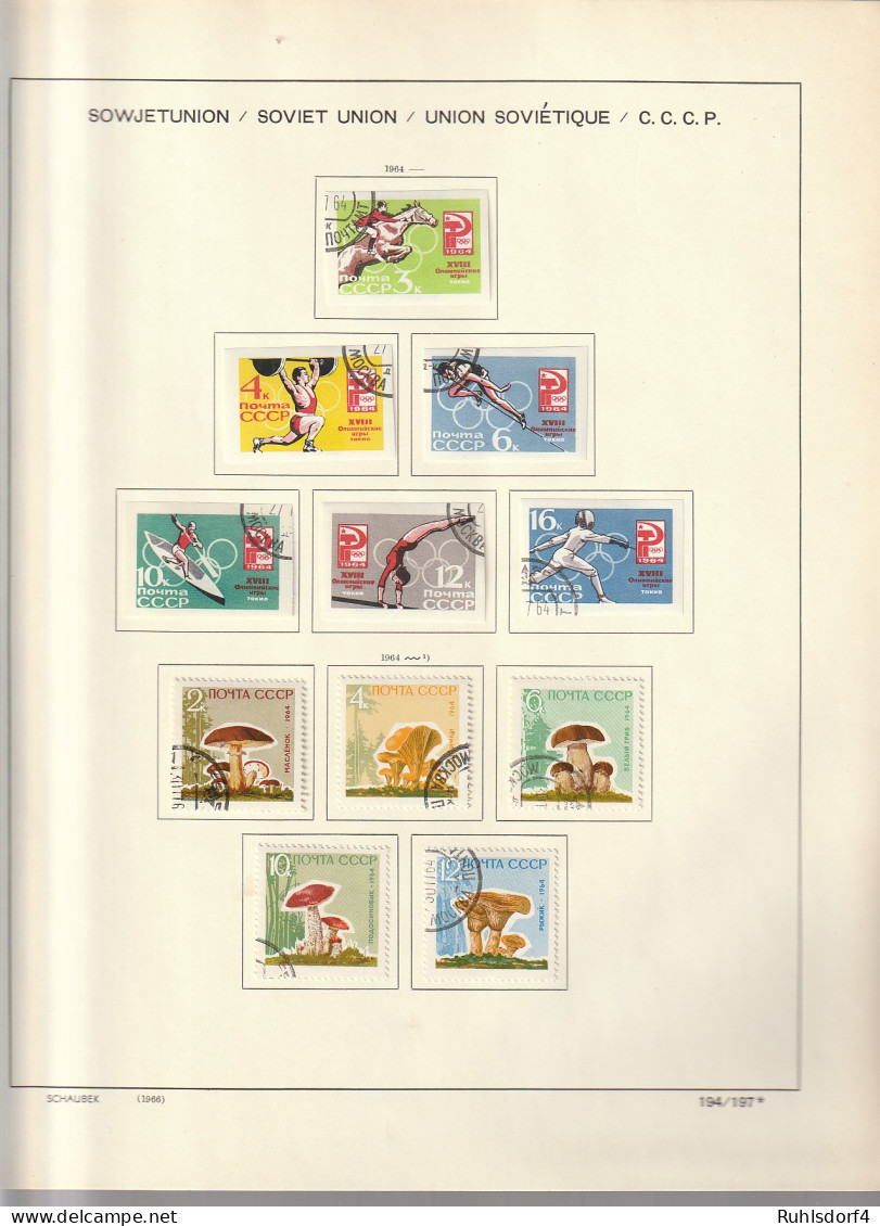 SU-Sammlung 1960-1991 Komplett (außer Bl. 30 Und 33) Gestempelt - Sammlungen (im Alben)