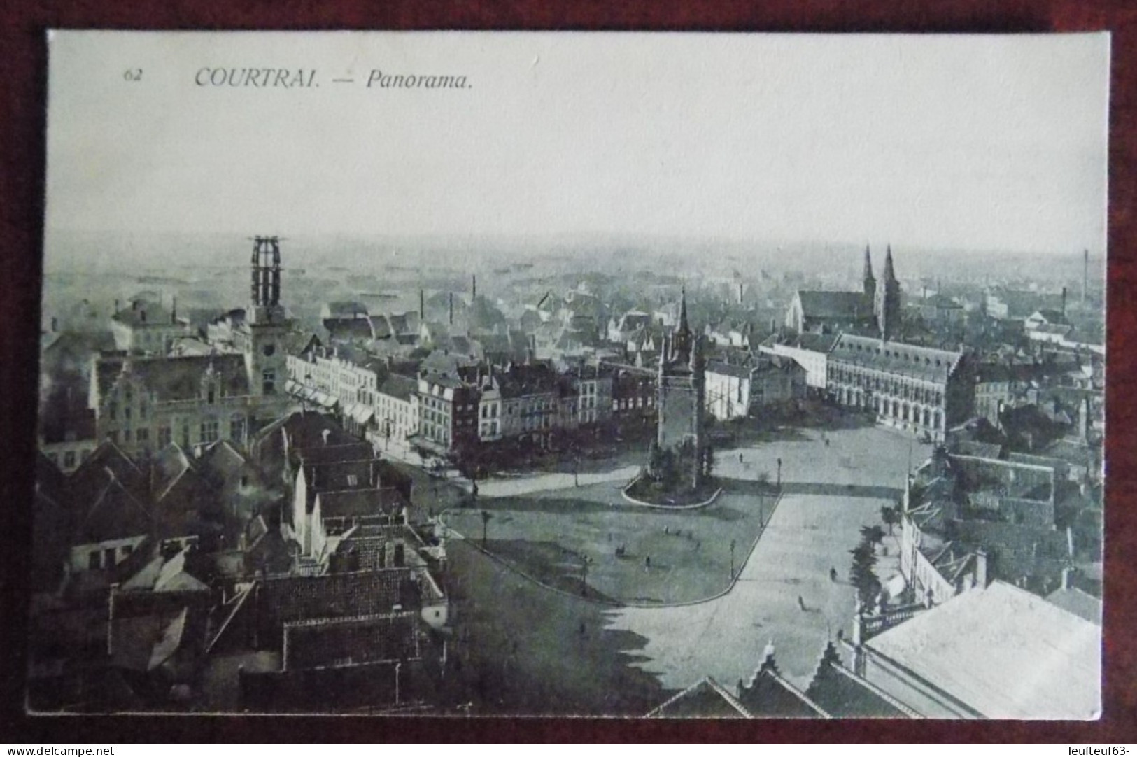 Cpa Courtrai : Panorama - Kortrijk