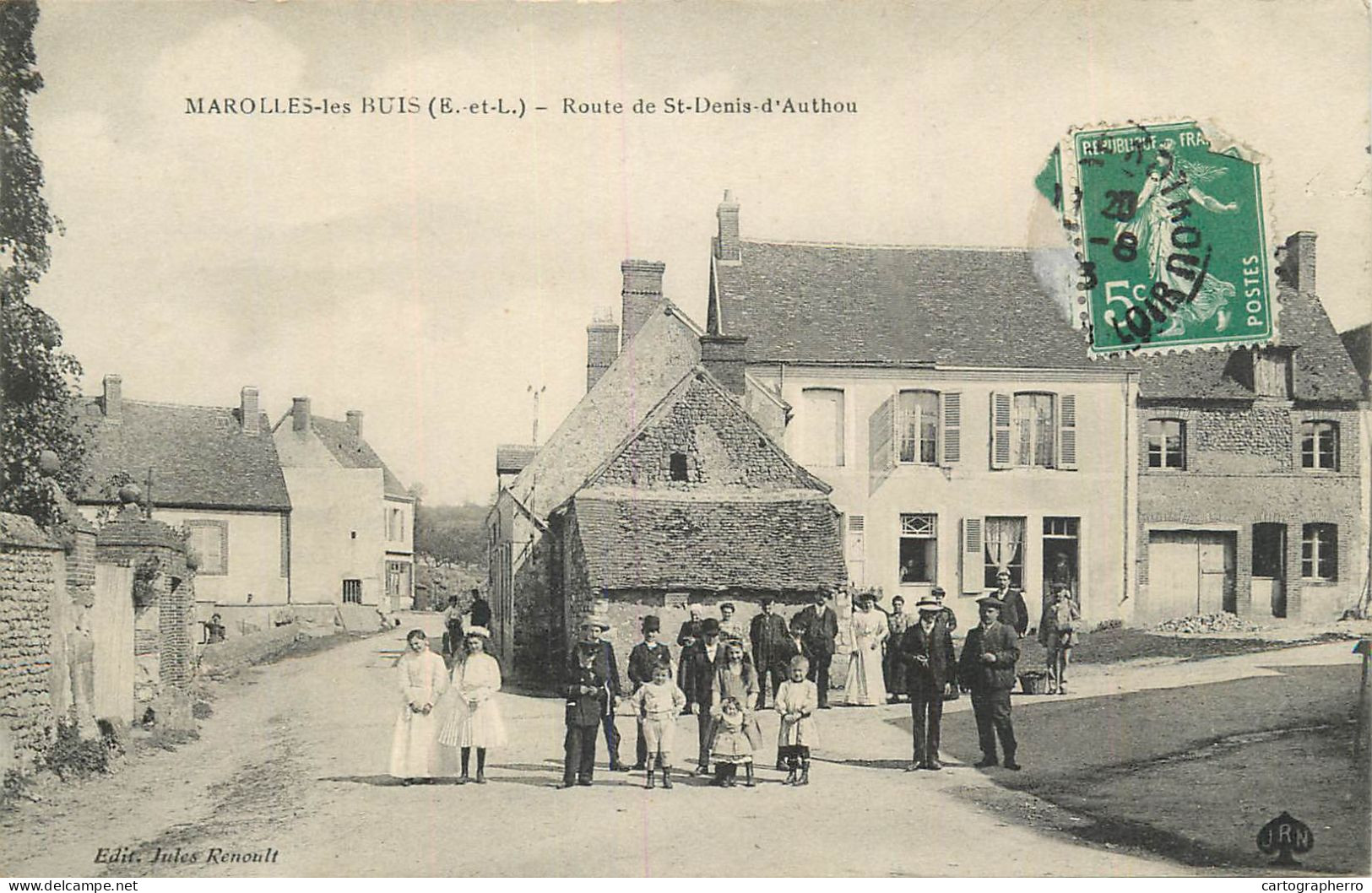Marolles-les-Buis Route De St Denis D'Authou Ed. Jules Renoult - Other & Unclassified