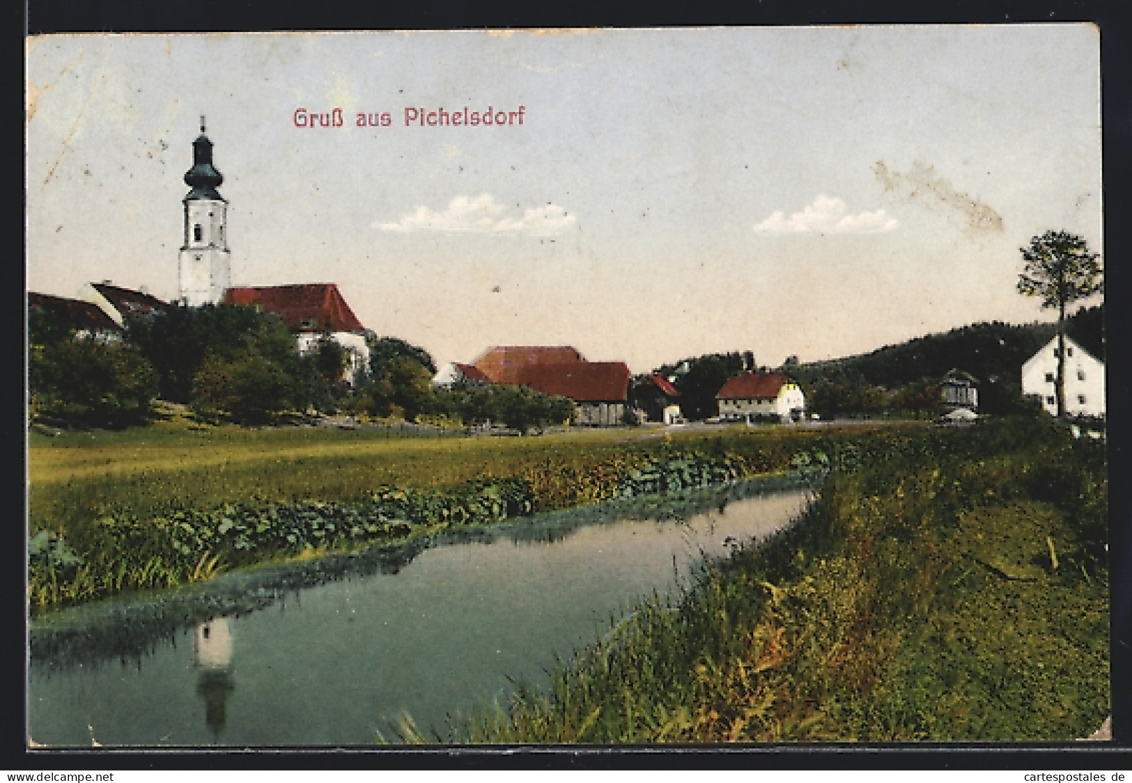 AK Pischelsdorf In Der Steiermark, Uferpartie Mit Blick Zur Kirche  - Other & Unclassified