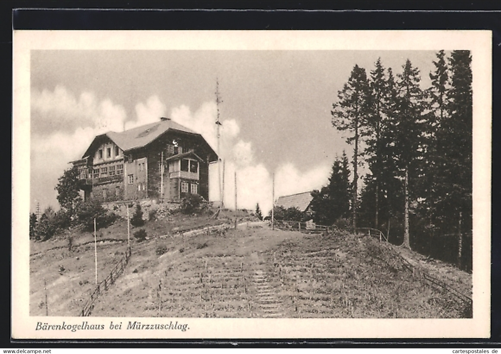 AK Mürzzuschlag, Blick Auf Das Bärenkogelhaus  - Other & Unclassified