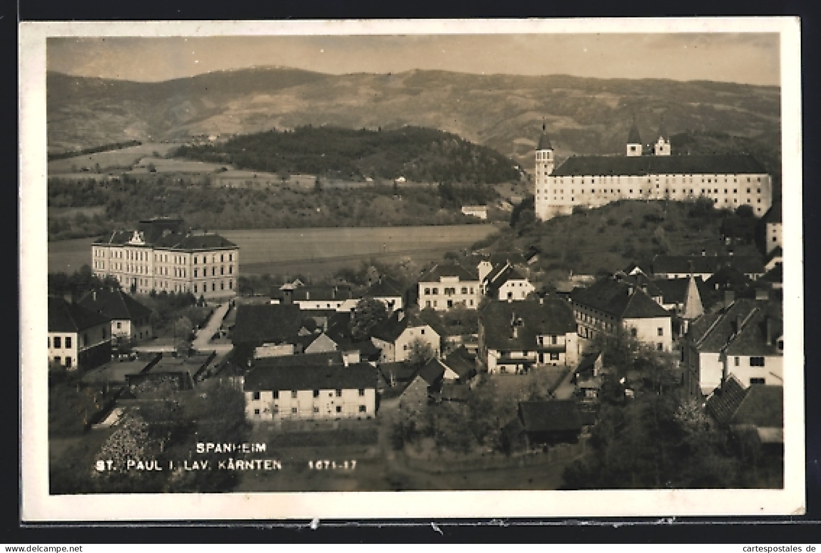 AK St. Paul I. Lav. /Kärnten, Blick Auf Spanheim  - Other & Unclassified