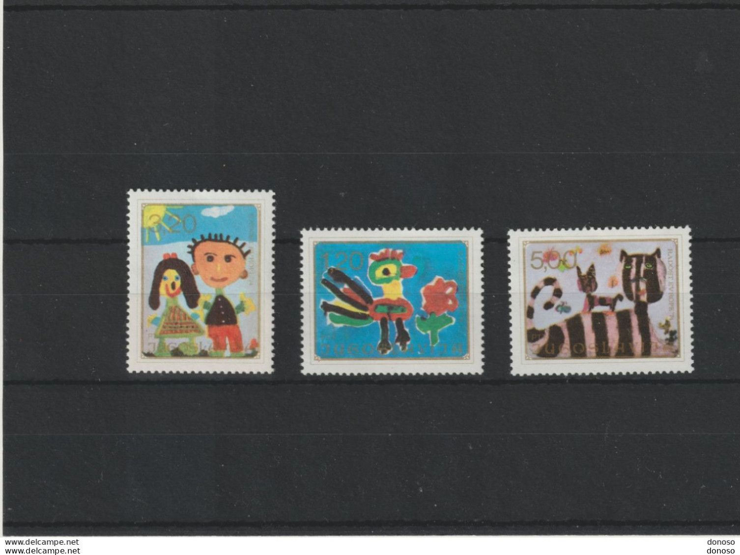 YOUGOSLAVIE 1974 Semaine Européenne De L'enfance Yvert 1458-1460 NEUF** MNH - Unused Stamps