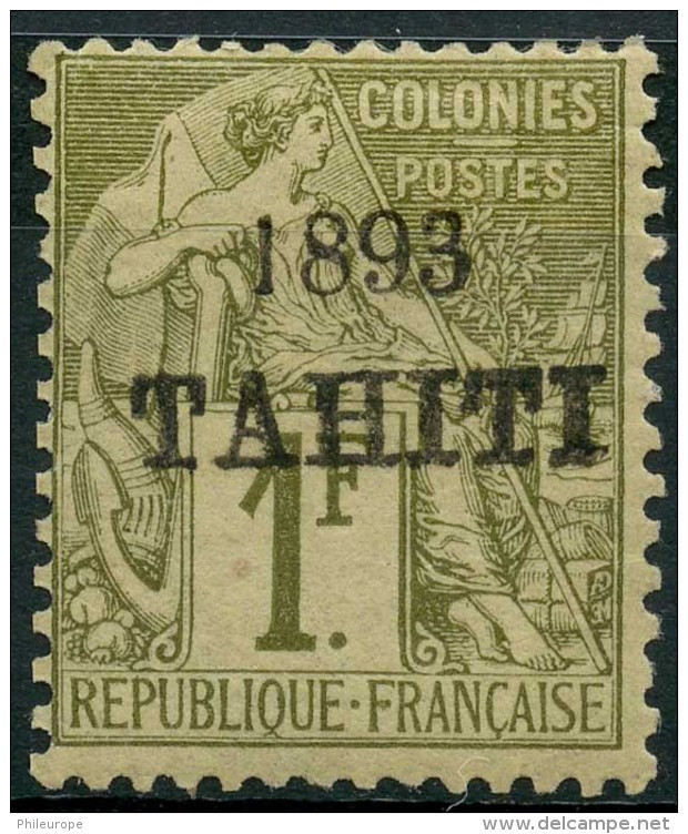 Tahiti (1893) N 30 * (charniere) - Unused Stamps