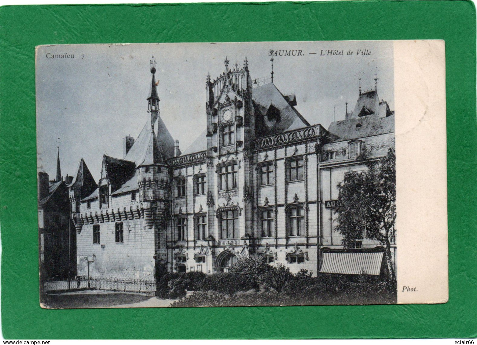 SAUMUR--L'Hôtel De Ville Cpa Année 1905  Edit Photo CAMAÎU  N°7 - Saumur