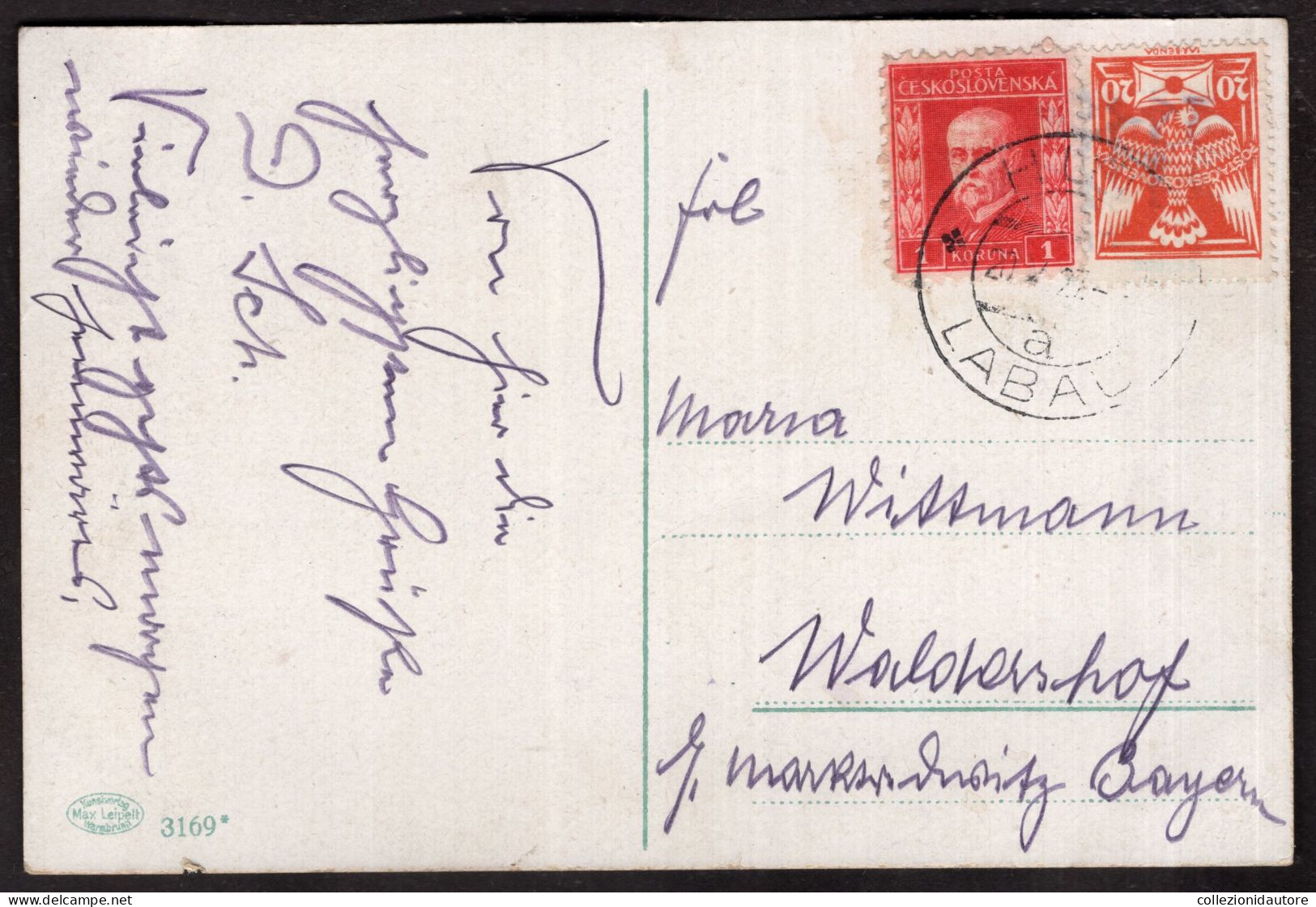 NEUWELT MIT HARRACHSDORF - TOTALANSICHT VOM BAHNHOF GESEHEN - CARTOLINA FP SPEDITA NEL 1927 - Tschechische Republik