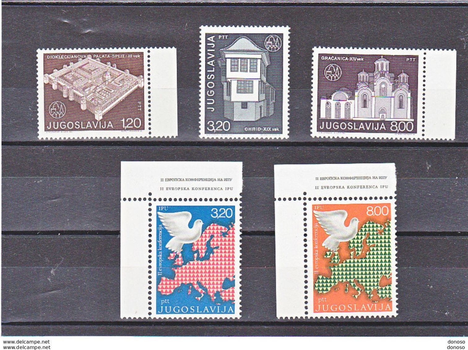YOUGOSLAVIE 1975 Yvert 1469-1470 + 1516-1518 NEUF** MNH Cote 2 Euros - Unused Stamps