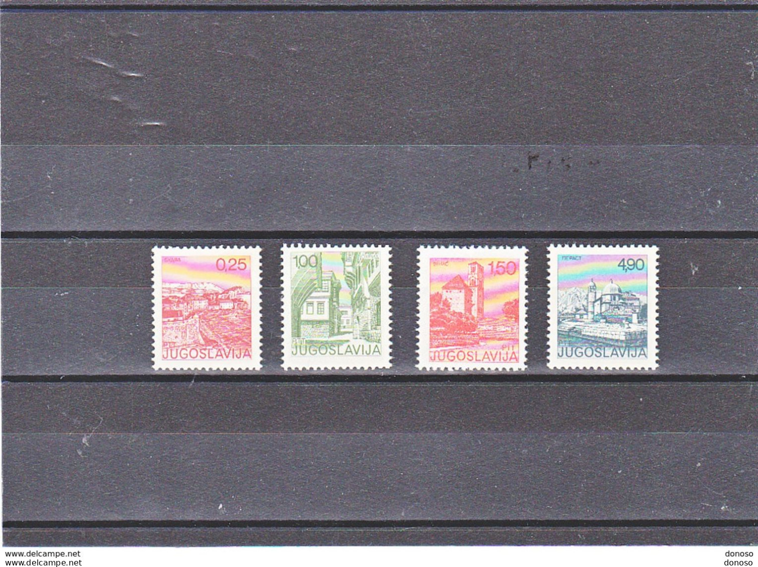 YOUGOSLAVIE 1975 MONUMENTS Yvert 1481-1483 +  1483a NEUF** MNH Cote 17 Euros - Ungebraucht