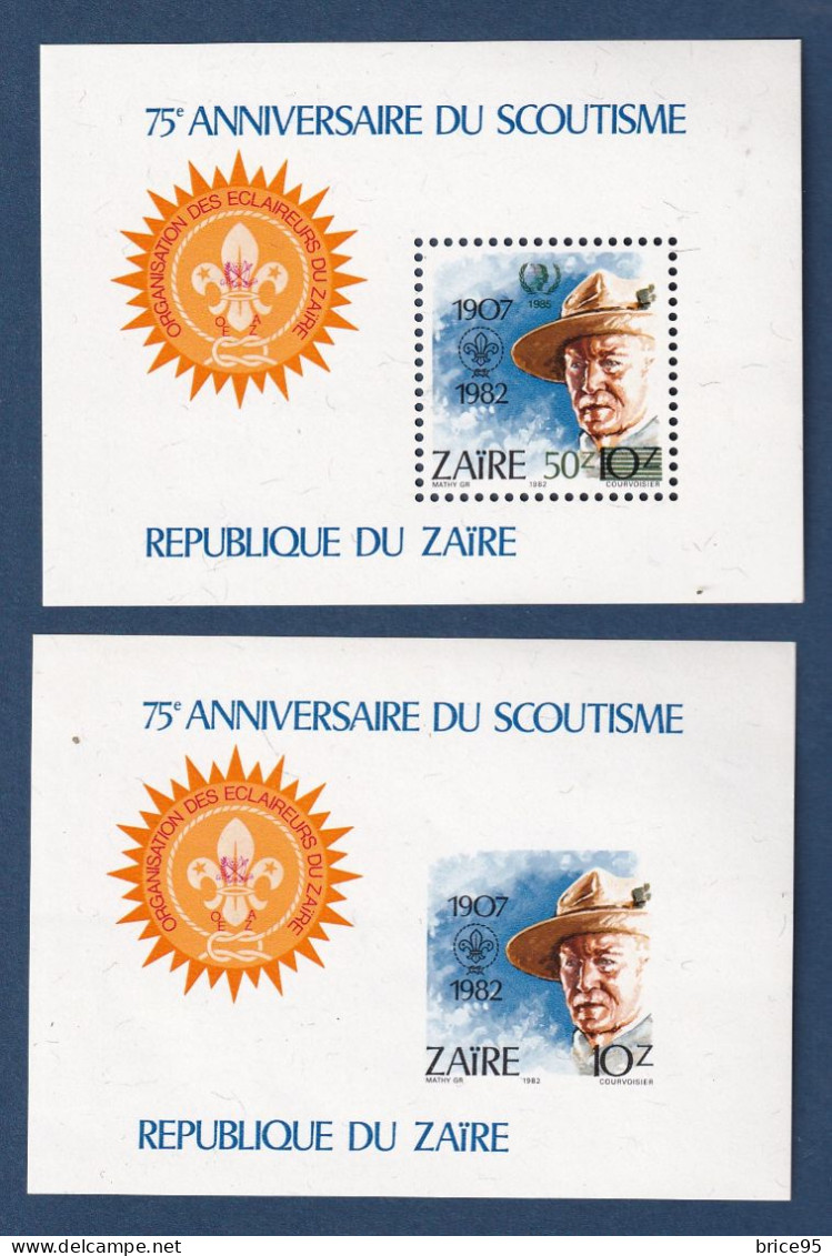 Zaïre - YT Bloc N° 28 ** - Neuf Sans Charnière - ND - Non Dentelé - 1982 - Neufs