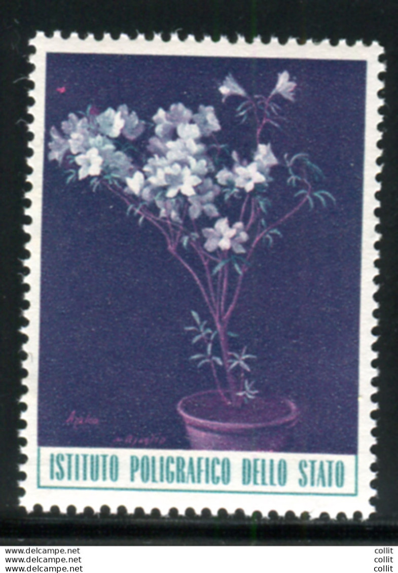 Flora - Prova Stampata In Color Viola E Verde Allestita Nel 1966 Dal Poligrafico - Plaatfouten En Curiosa