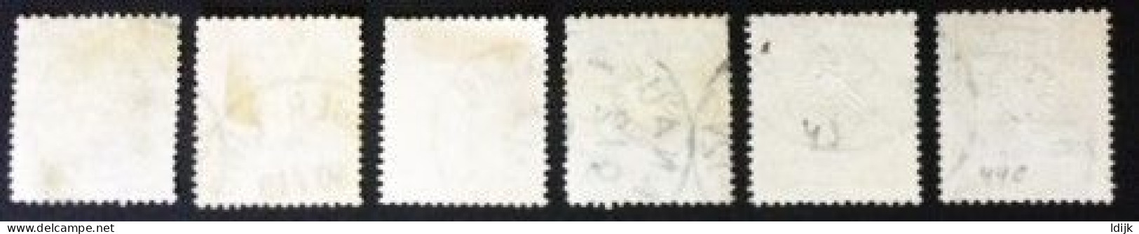 1880 Ziffern Bzw. Reichsadler Im Kreis Satz Mi. 39 - 44 - Gebruikt