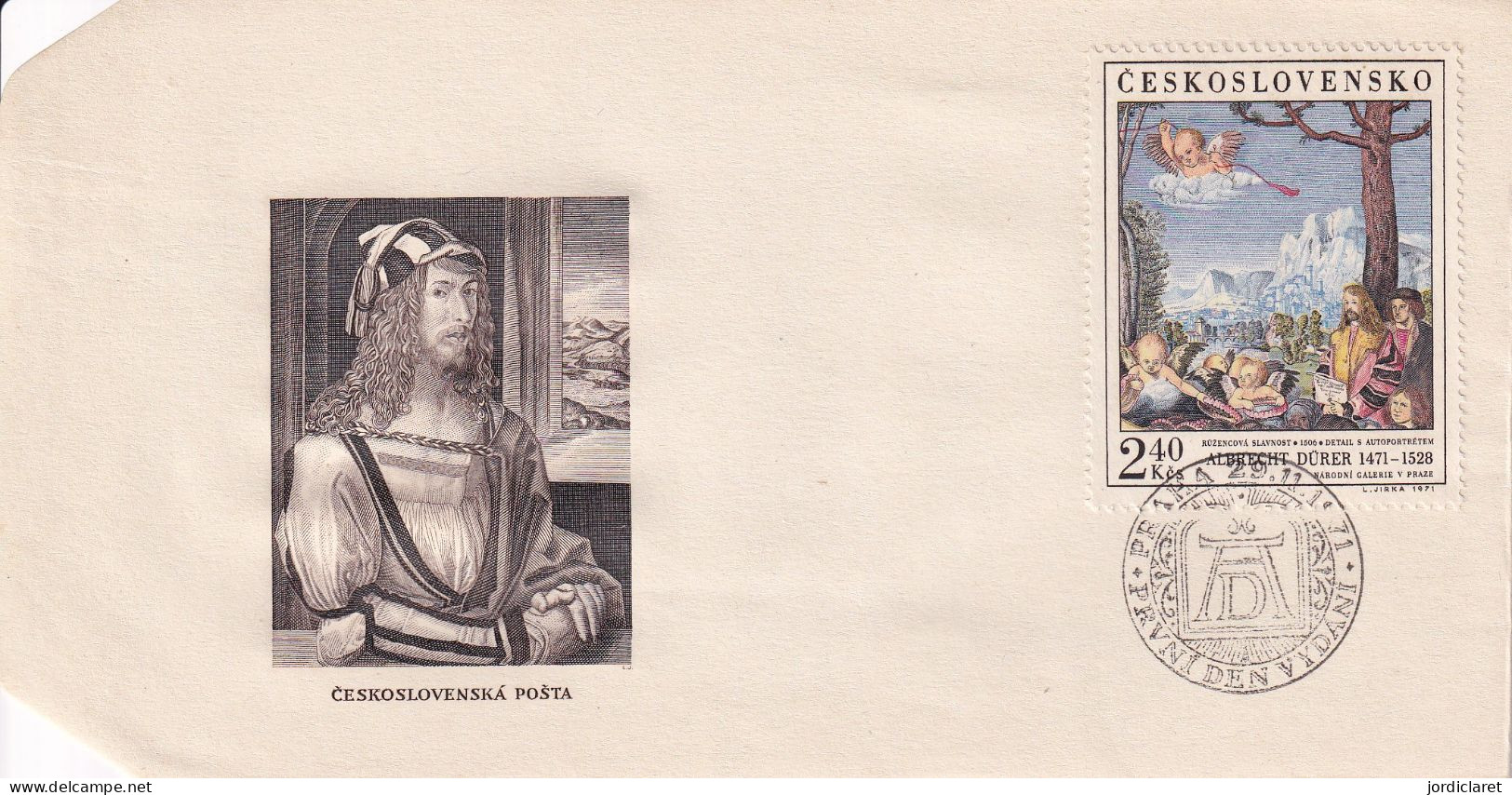 FDC 1971 CHECOSLOVAQUIA   DURER - Autres & Non Classés