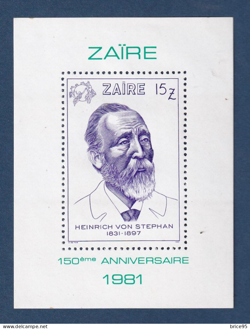 Zaïre - YT Bloc N° 27 ** - Neuf Sans Charnière - 1981 - Nuovi