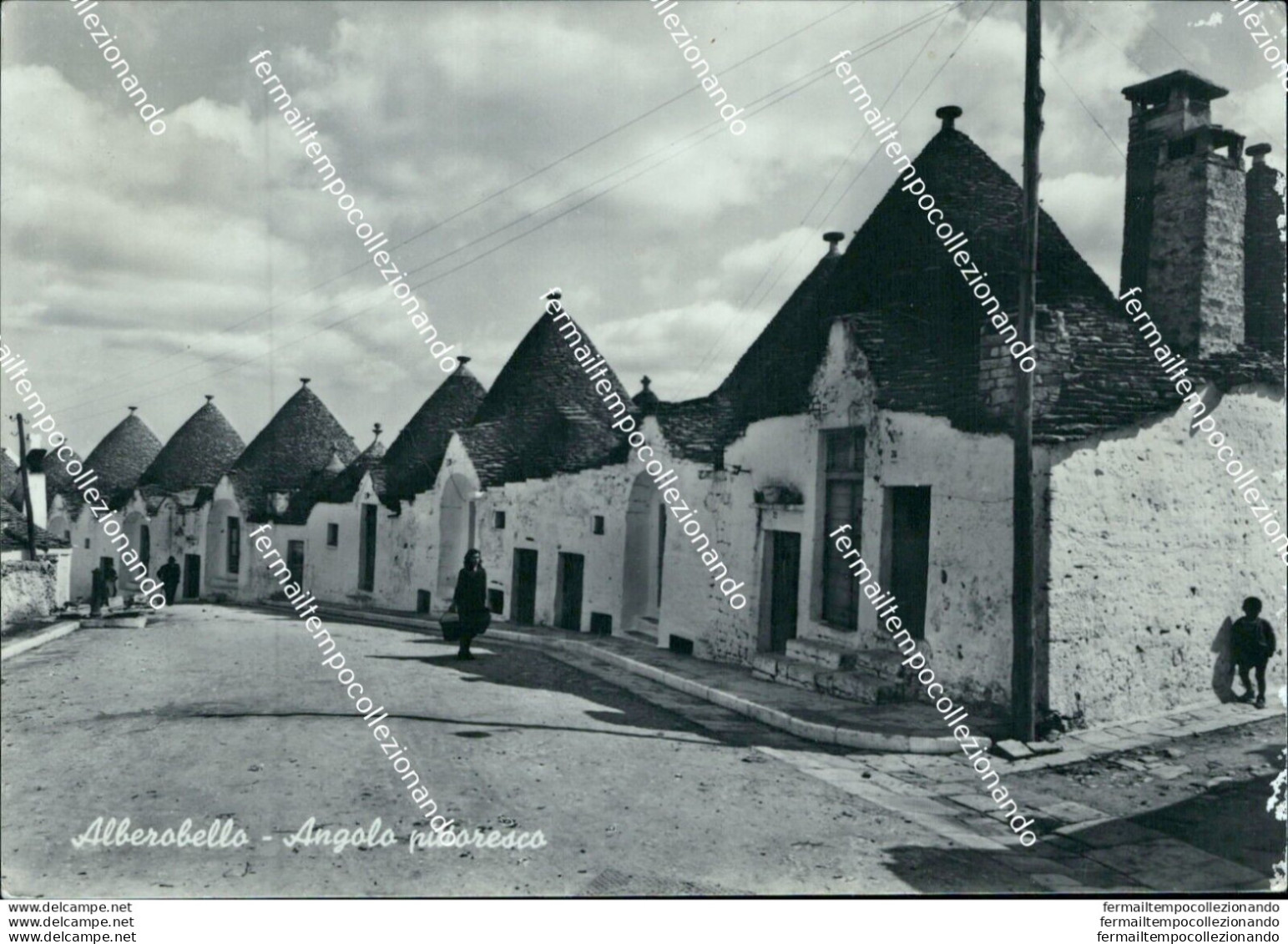 Bi336 Cartolina Alberobello Angolo Pittoresco Provincia Di Bari - Bari