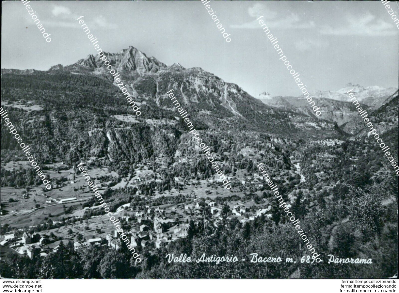 Bb175 Cartolina Valle Antigorio Baceno Panorama Verbania Piemonte - Biella
