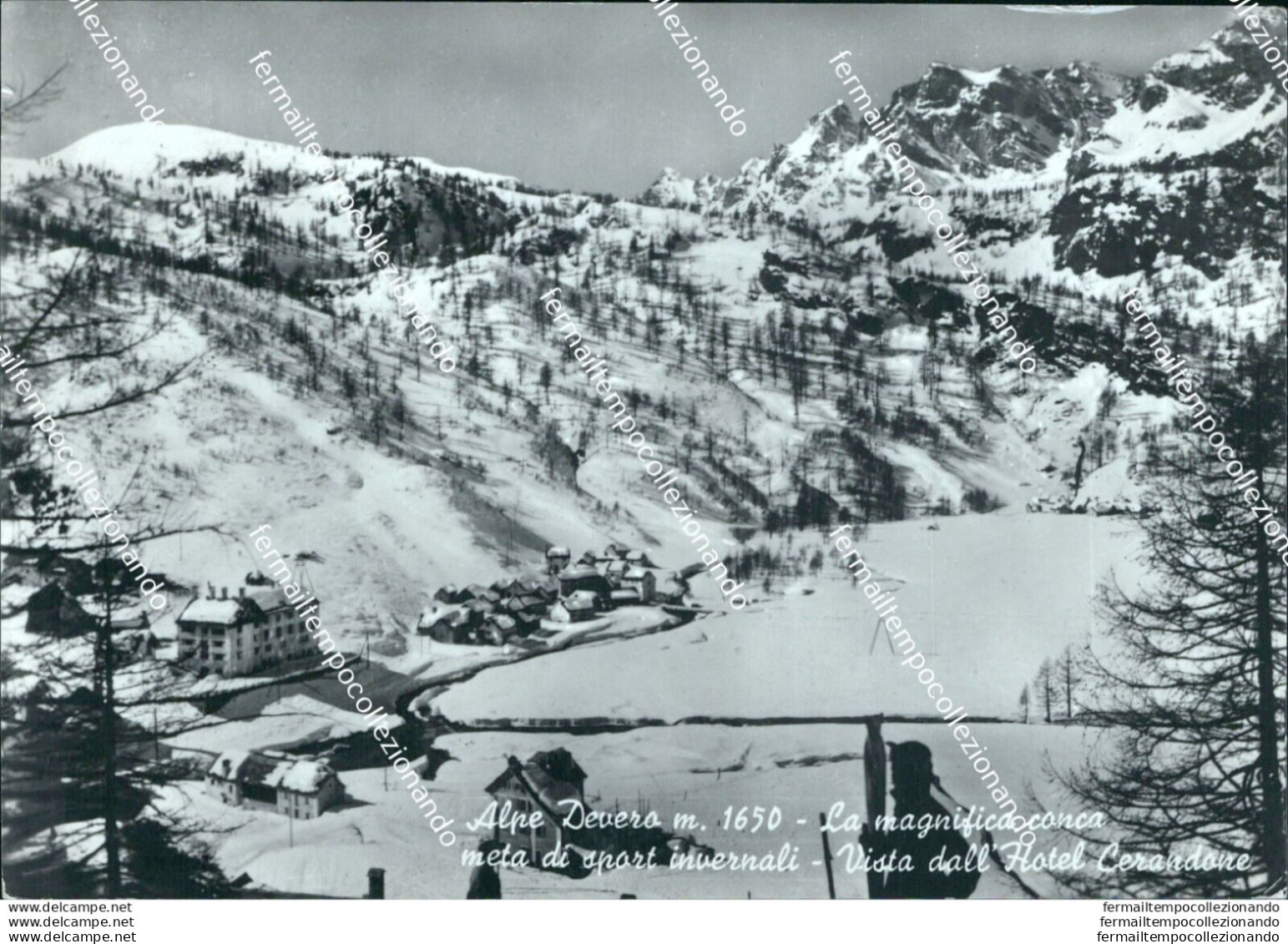 Ad825 Cartolina Alpe Devero  Vista Dall'hotel Cerandone - Biella