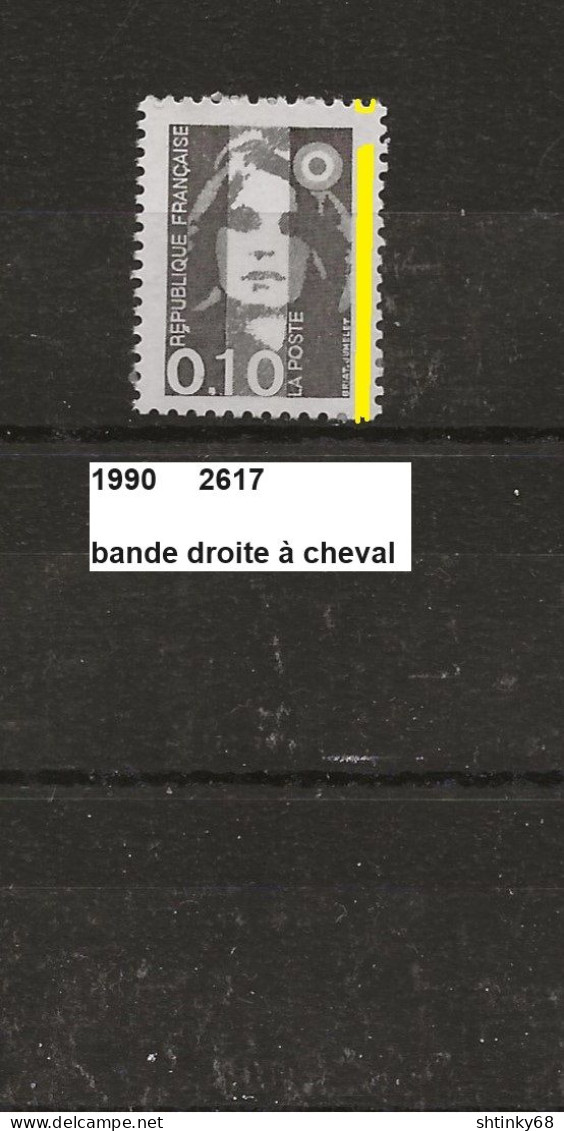 Variété De 1990 Neuf** Y&T N° 2617 Avec 1 Bande Droite à Cheval - Neufs