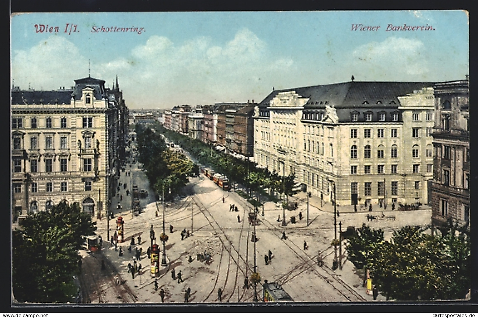 AK Wien, Wiener Bankverein Am Schottenring  - Altri & Non Classificati