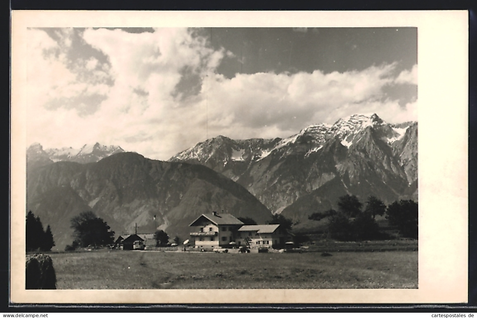 AK Tulfes, Hotel Sonnhof, Bes. M. U. E. Woitsch, Vor Bergpanorama  - Andere & Zonder Classificatie