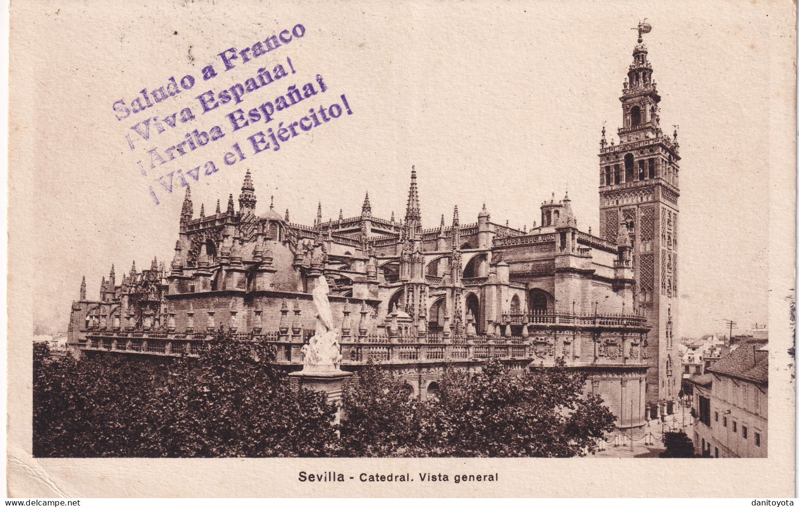 Postal Circulada Desde Sevilla Al Marrueco Frances - Sevilla