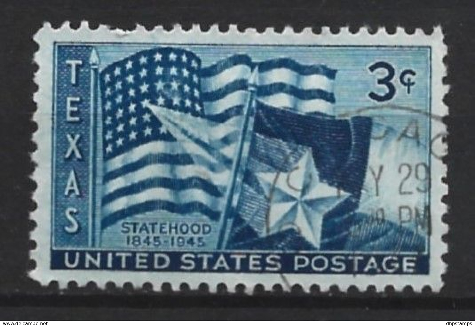 USA 1945 Texas Statehood Y.T. 490 (0) - Usados