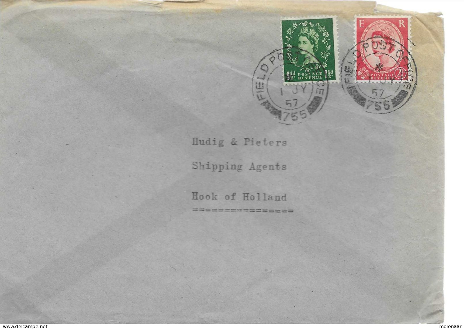 Postzegels > Europa > Groot-Brittannië >1952-2022 Elizabeth II >Brief Met No, 259-261 Field Post Office 755 (17497) - Covers & Documents