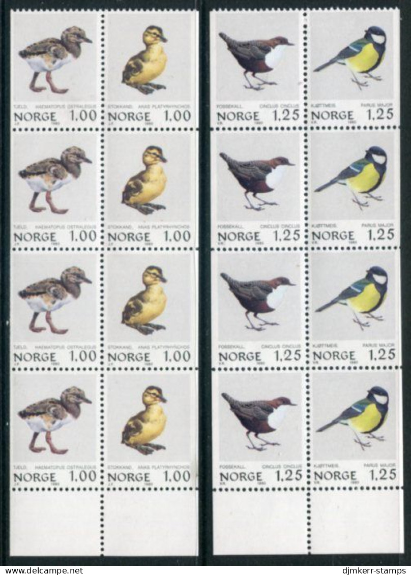 NORWAY 1980 Birds Blocks Of 4 MNH / **.  Michel 811-14 - Nuovi