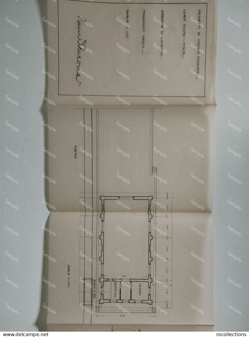 Croatia Railway Station Line Rijeka-Pola. Lovran Station. Goods Warehouse. 1926 - Arquitectura