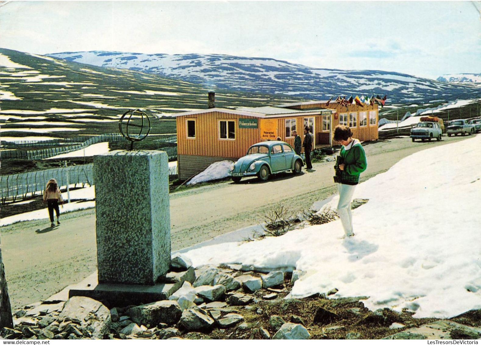 NORVEGE - Saltfjellet - Vue Générale - Une Route - Voitures - Animé -Carte Postale - Norway