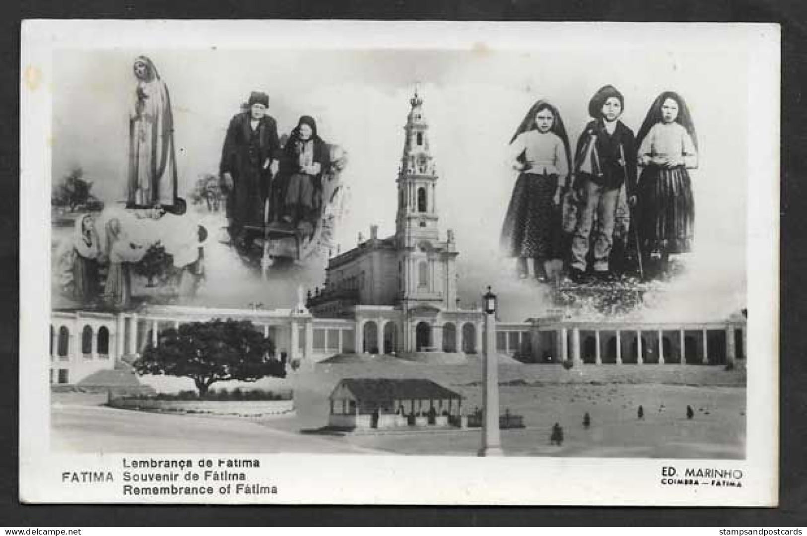 Portugal Carte Postale Notre Photographique Notre Dame De Fátima  Our Lady Of Fatima Multiview Real Photo Postcard - Leiria