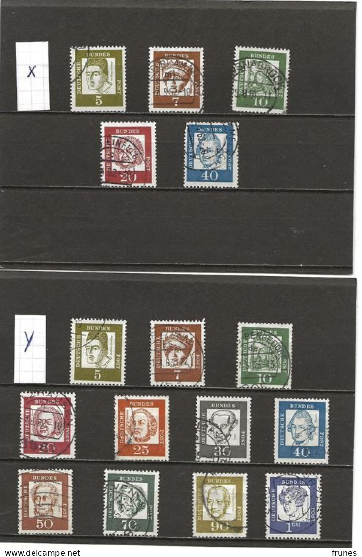 Lots Bekande Personen 1961-1964  X + Y Gebraucht - Used Stamps