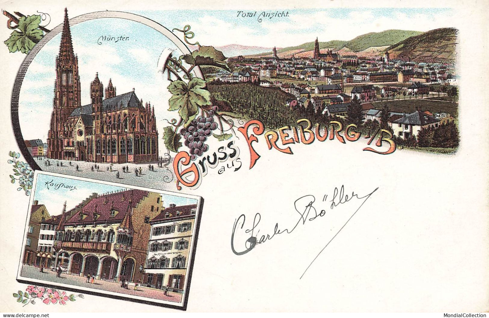 MIKIBP11-018- ALLEMAGNE GRUSS AUS FREIBURG MULTI VUES - Freiburg I. Br.