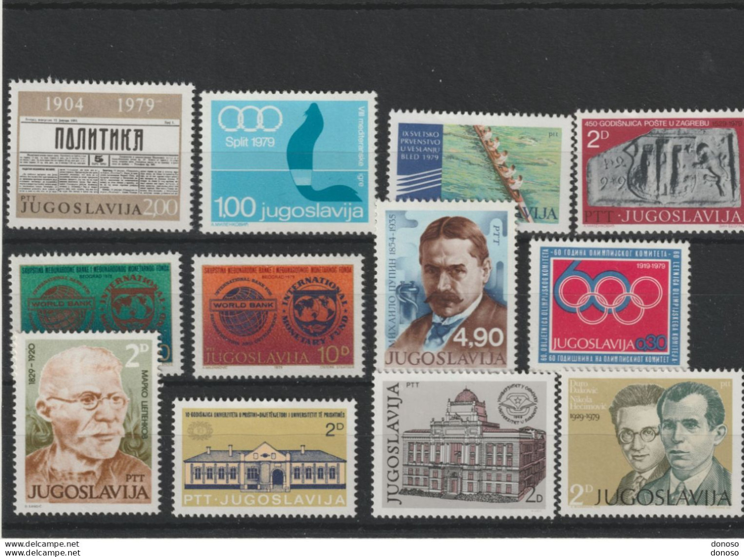 YOUGOSLAVIE 1979  Yvert 1656 + 1676-1677 + 1681 + 1684-1685 + 1688- 1691 +  1697-1698 NEUF** MNH Cote 4,80 Euros - Nuevos