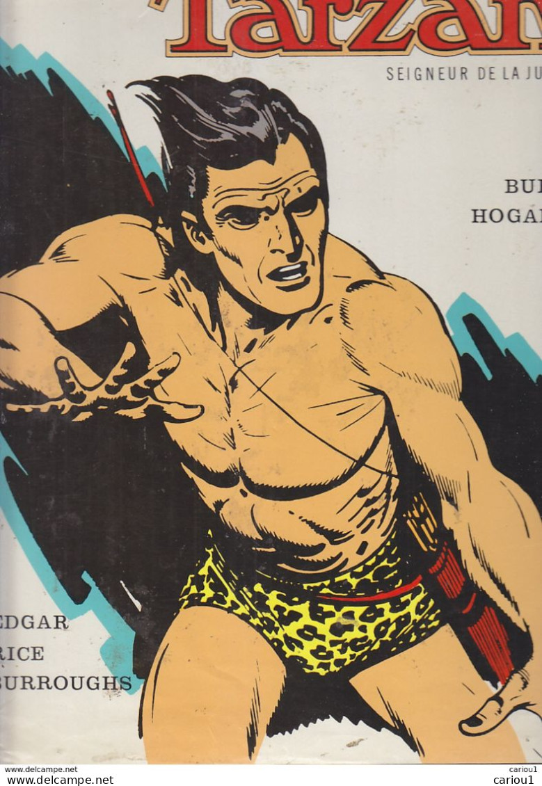 C1 Edgar Rice BURROUGHS - TARZAN Ed Azur 1967 BURNE HOGARTH Relie Avec Jaquette - Tarzan