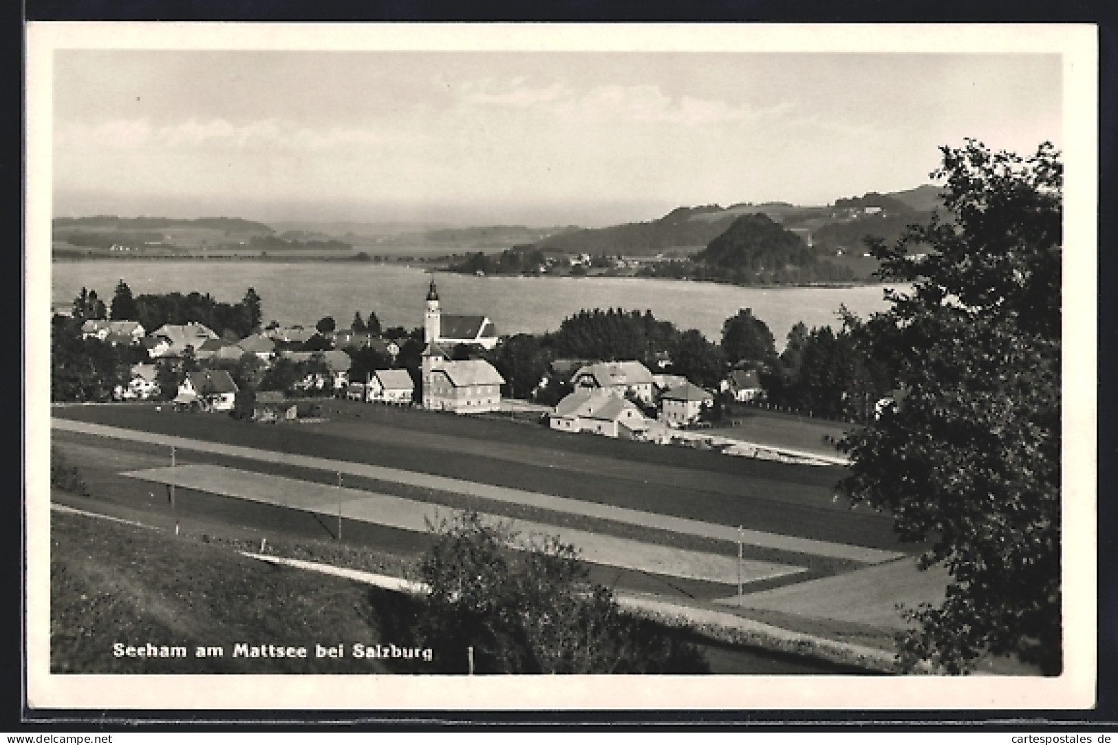 AK Seeham Am Mattsee, Ortsansicht Von Anhöhe  - Sonstige & Ohne Zuordnung