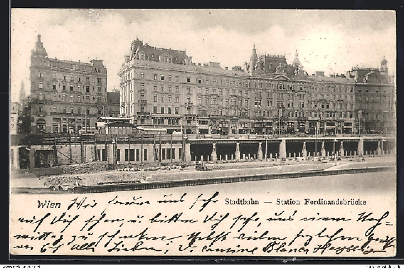 AK Wien, Stadtbahn-Station Ferdinandsbrücke  - Andere & Zonder Classificatie