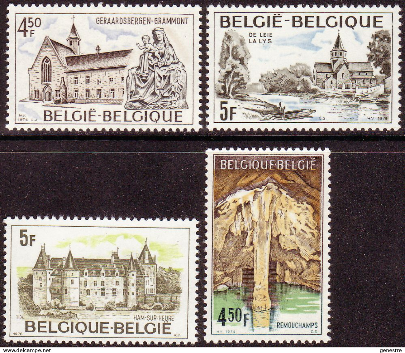 Belgique - 1976 - COB 1832 à 1835 ** (MNH) - Nuevos