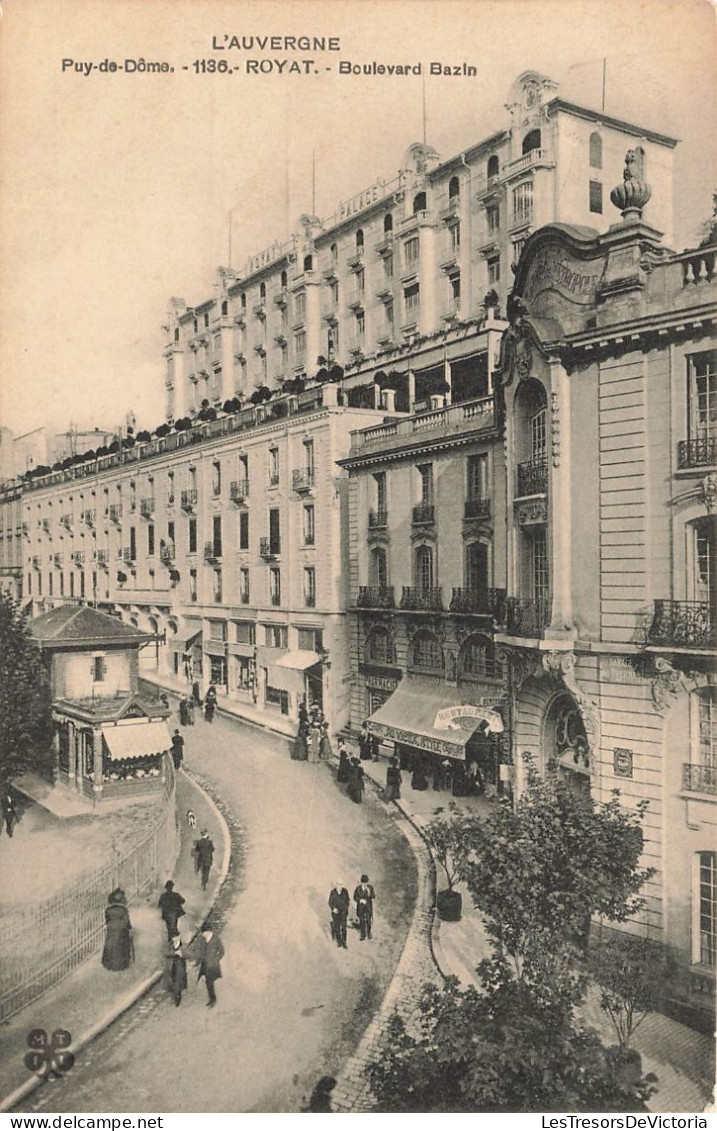 FRANCE - Royat - Boulevard Bazin - Animé - Carte Postale Ancienne - Royat