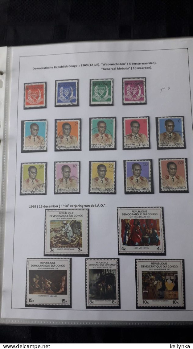 République Démocratique Du Congo - Séléction 1967/1970 - MNH + Oblitérés (8 Photos) - Collections