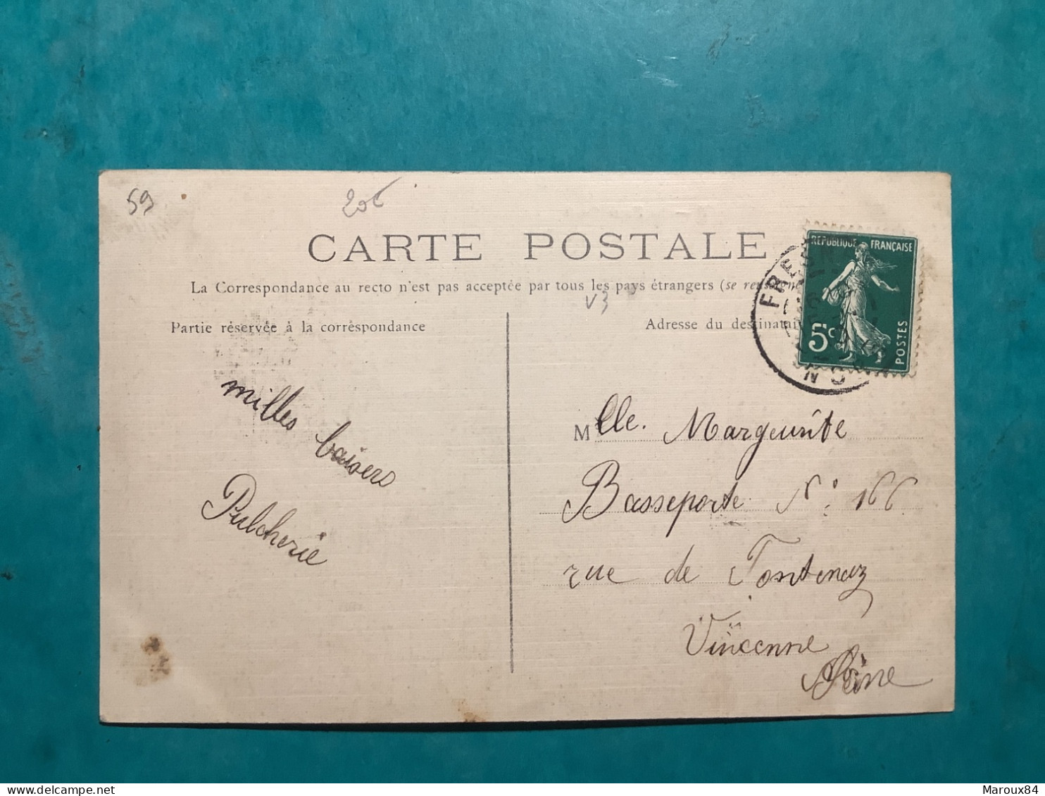 59/ Carte Toilee Fresnes Sur Escaut La Fosse Soult - Andere & Zonder Classificatie