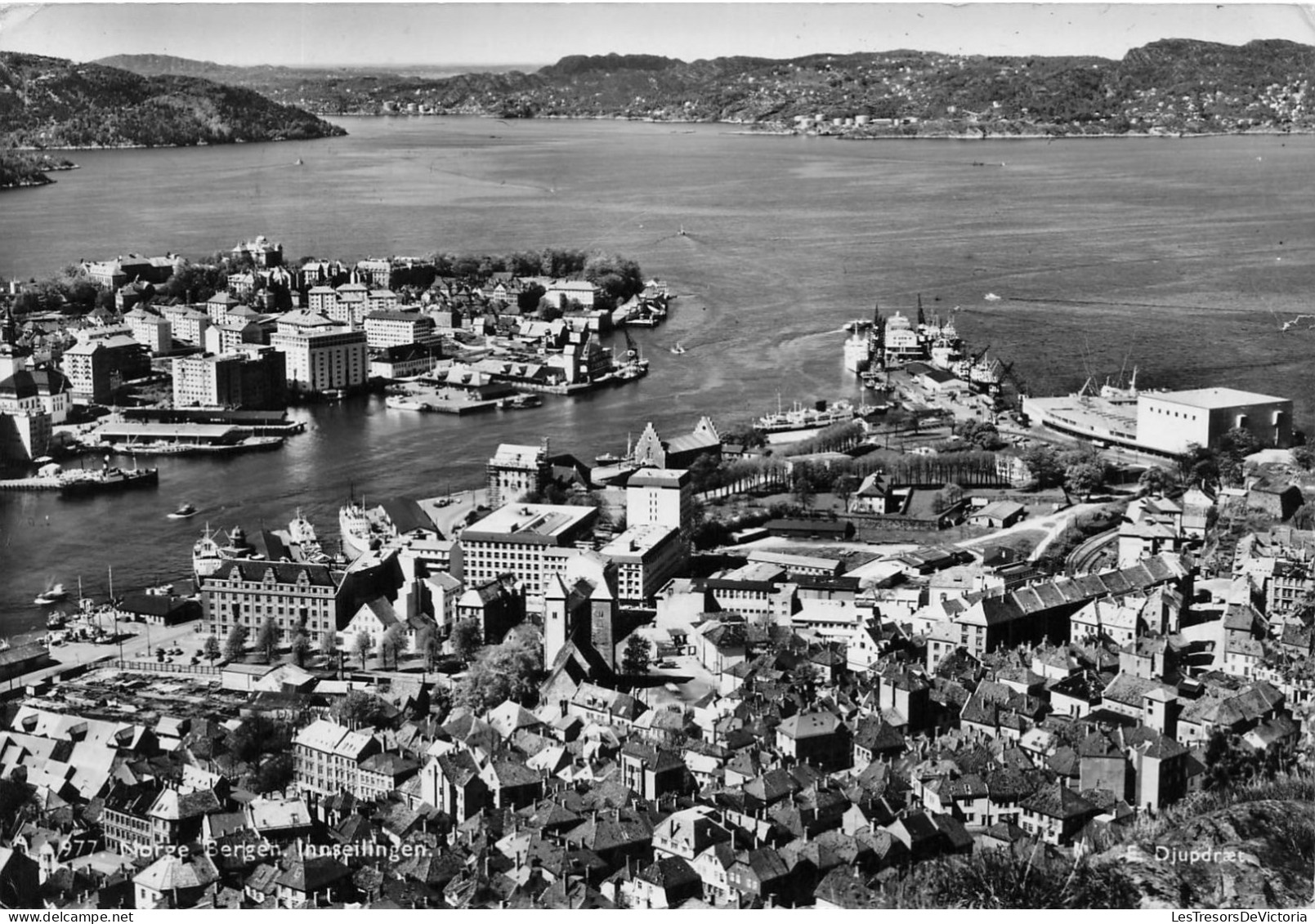 NORVEGE - Norge Berger - Innseilingen - Vue Sur Une Partie De La Ville - Vue D'ensemble - Carte Postale - Norwegen