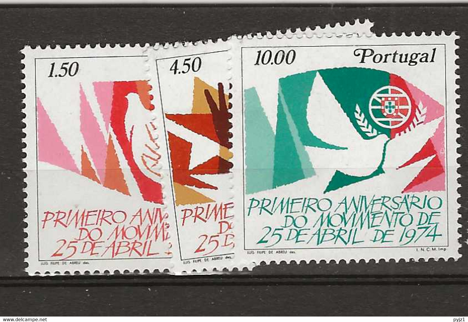 1975 MNH Portugal, Mi 1275-77 Postfris** - Ongebruikt