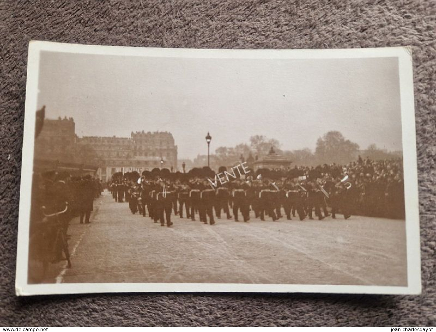 Carte Postale PARIS : Funérailles Maréchal Foch - Musique Goldstream Guards - Andere & Zonder Classificatie