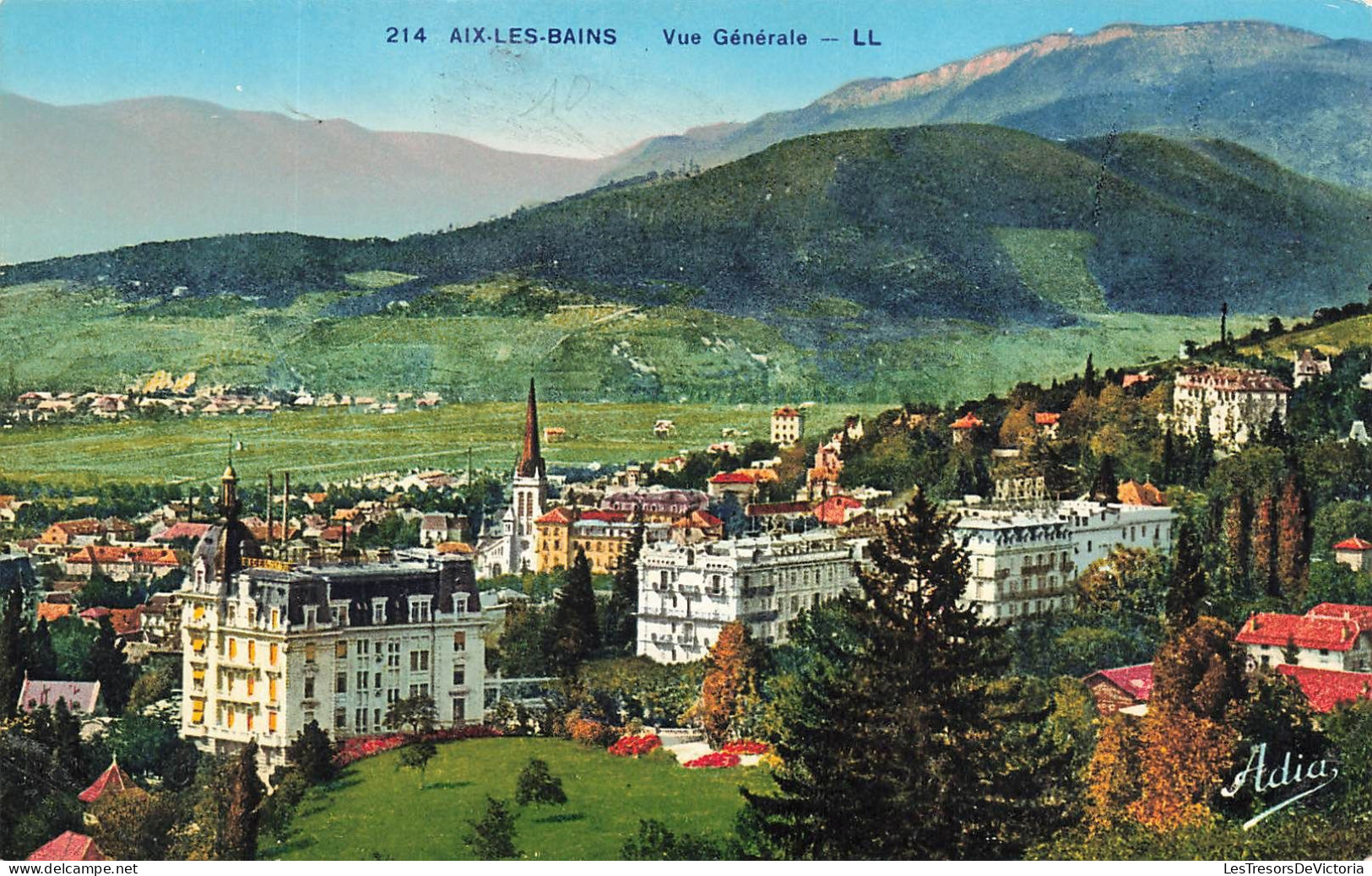 FRANCE - Aix Les Bains - Vue Générale De La Ville - LL - Colorisé -  Carte Postale Ancienne - Aix Les Bains