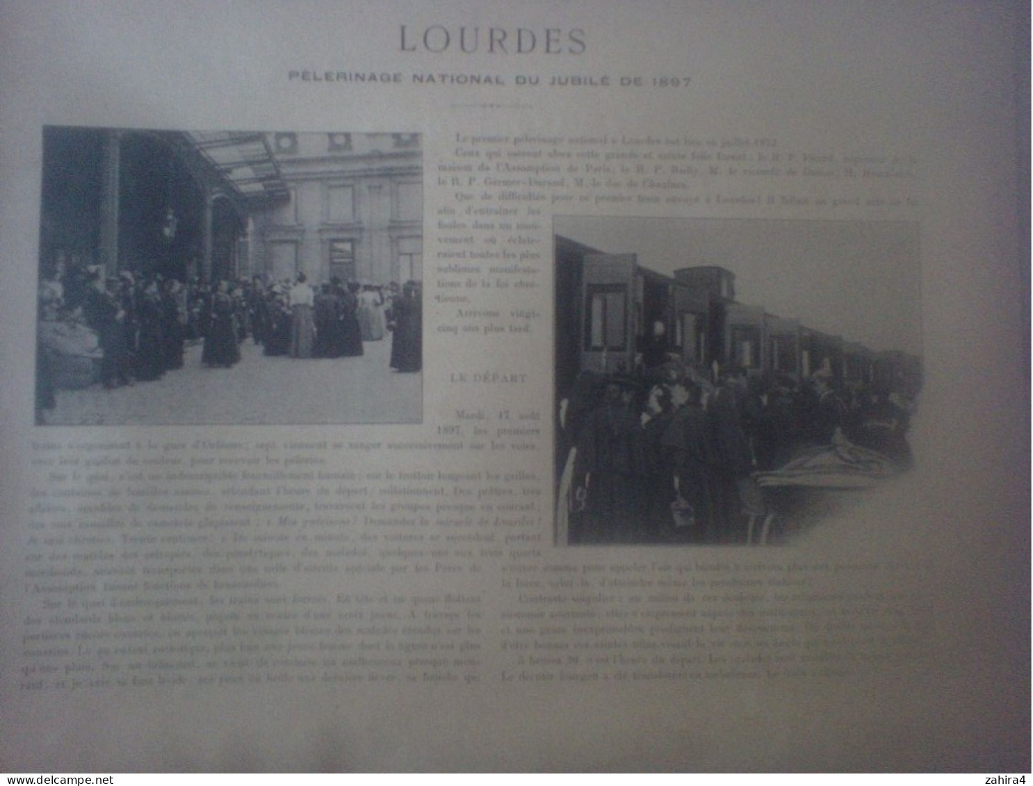 Lot Lourdes 5 Fascicule 1 à 5 - Pélerinage Jubilé Guérison Bernadette & Vieux Lourdes Jounée Pèlerin Environs De Lourdes - Godsdienst