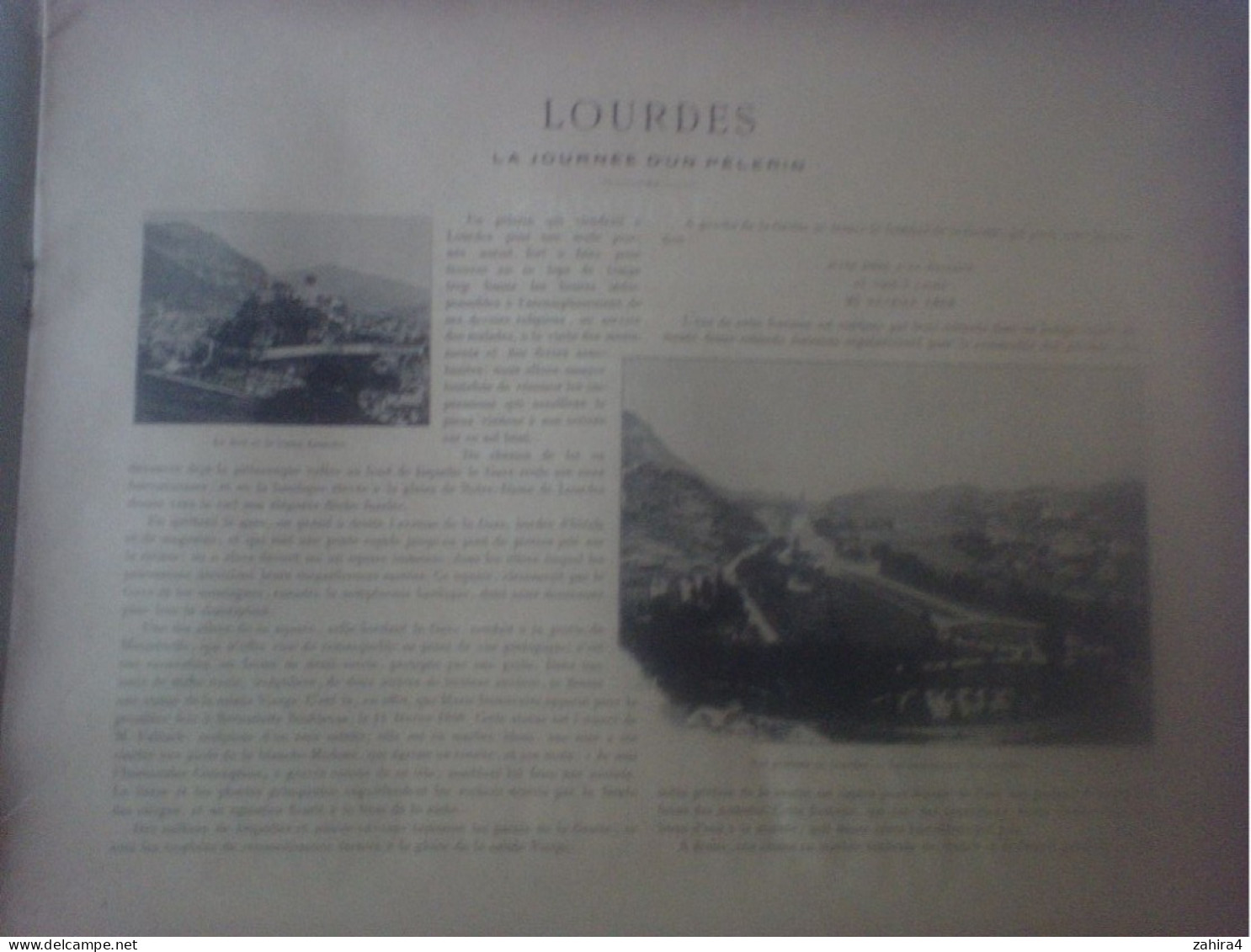 Lot Lourdes 5 Fascicule 1 à 5 - Pélerinage jubilé guérison Bernadette & vieux Lourdes Jounée pèlerin Environs de Lourdes